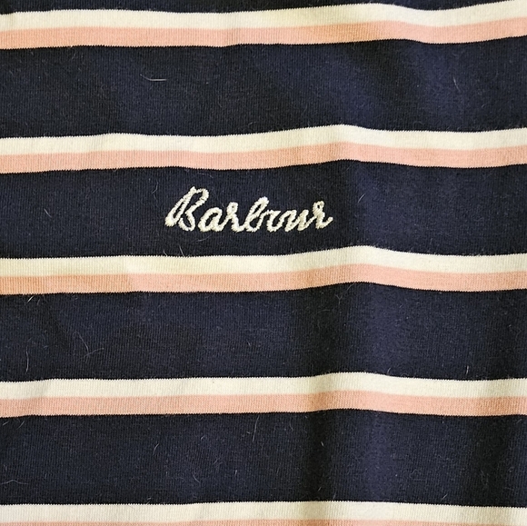 Barbour Striped Bayside Drawcord-Waist Midi Dress - Picture 6 of 13